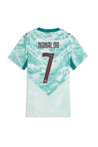 Portugali Cristiano Ronaldo #7 Jalkapallovaatteet Naisten Vieraspaita MM-kisat 2026 Lyhythihainen